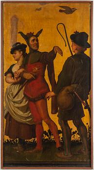 CHARLES GOGIN, 4, oil on canvas, signed Charles Gogin and C.G. With numbering 175 in red on all four.