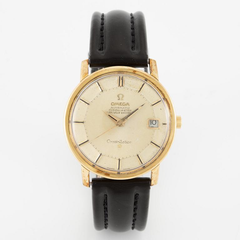 Omega, Constellation, "Pie-Pan", wristwatch, 35 mm.