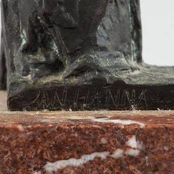 Jan Hána, efter. Skulptur. Signerad. Brons, höjd 54,5 (ink bas).