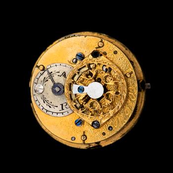 FICKUR, 2st, 18k guld, 1800-tal. Vikt (exkl urverk) 22,1g.