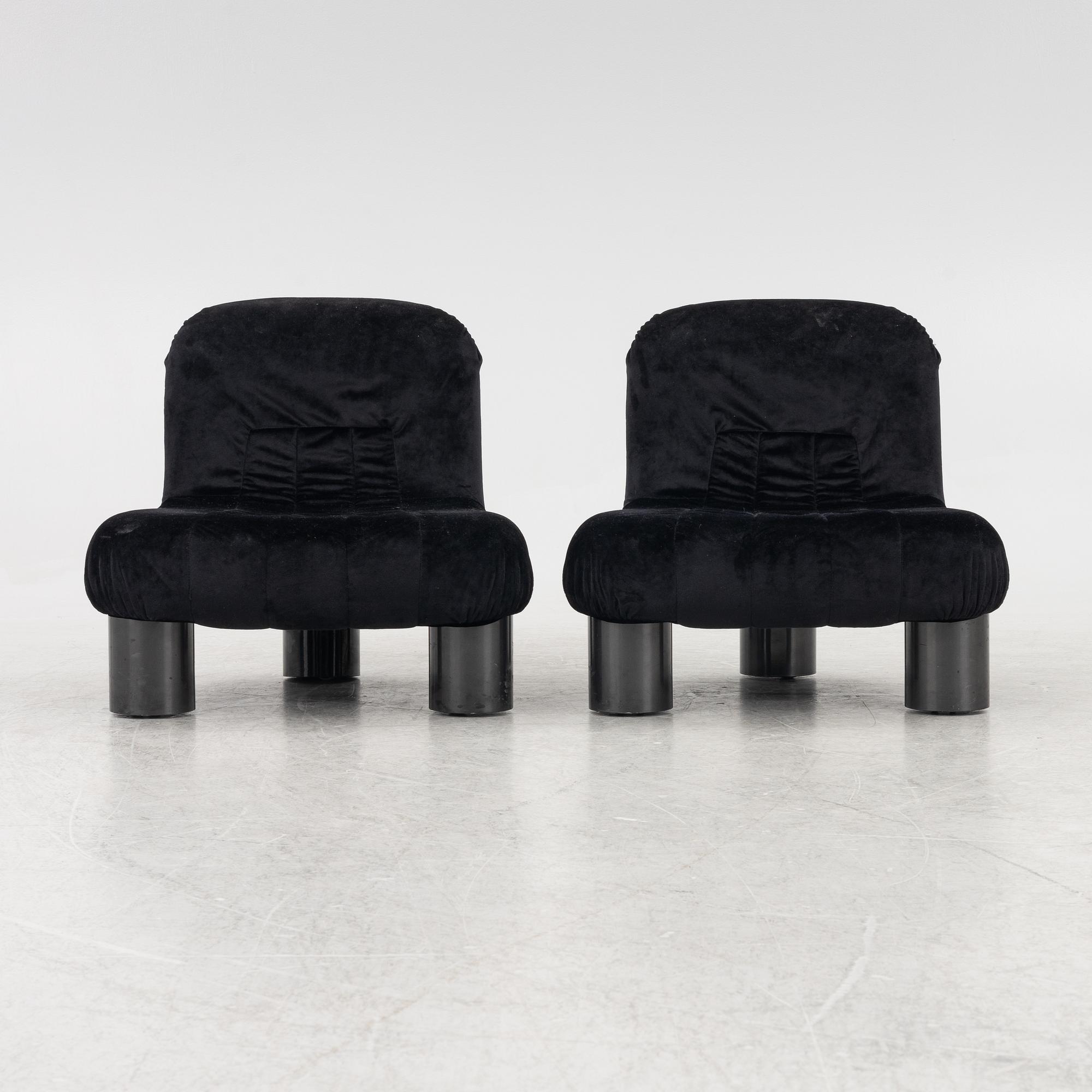 Cini Boiri, armchairs, a pair, "Botolo", Arflex, Italy.