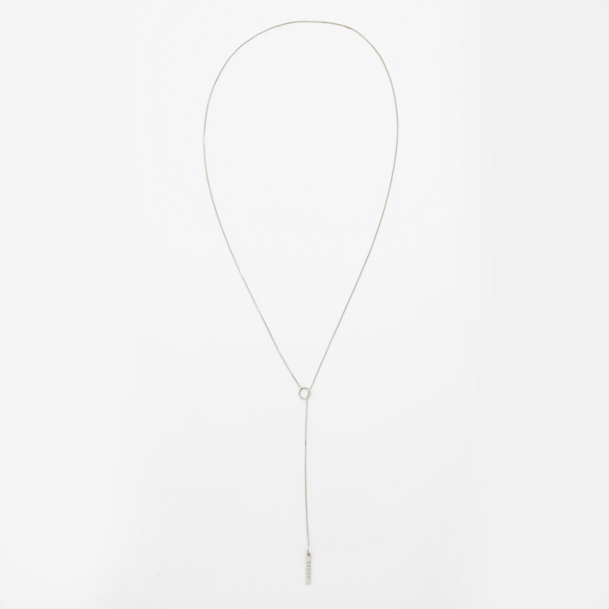 Collier, Gucci 18K vitguld.