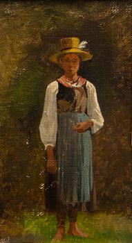 HJALMAR MUNSTERHJELM, attributed to, two oil paintings.