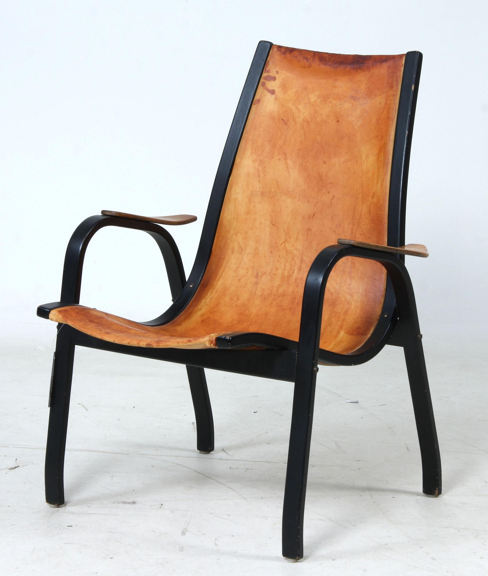 KARMSTOL, "Båge", Yngve Ekström, ESE-möbler, modellen formgiven 1953.