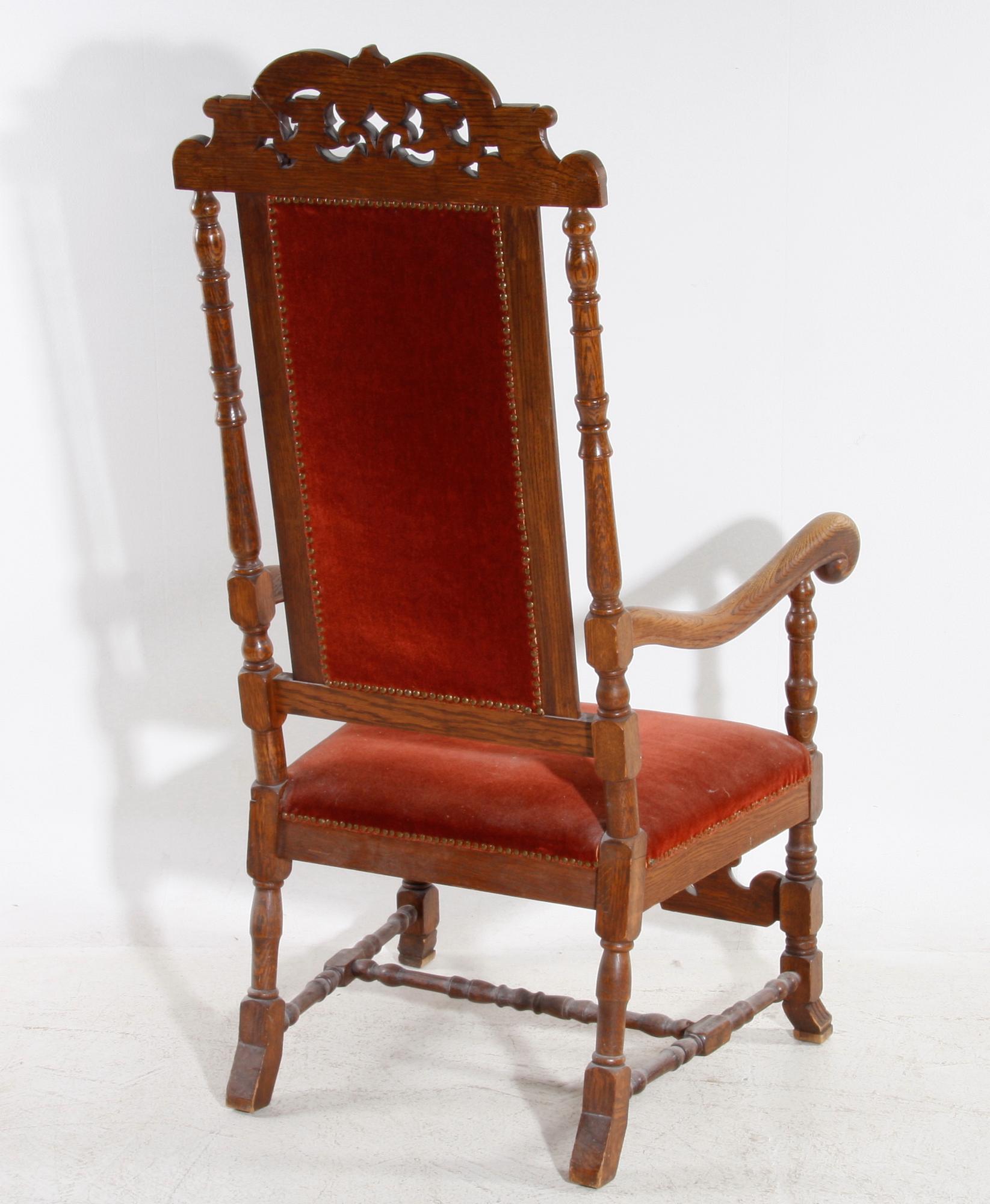 KARMSTOL. Barockstil, tidigt 1900-tal.