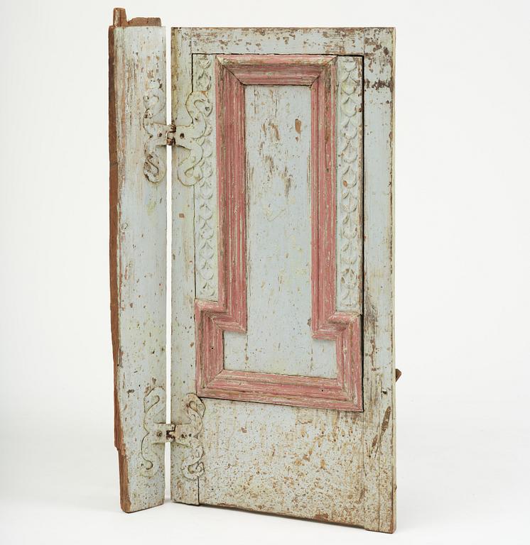 A Swedish baroque cabinet door, later part 17th century,´.