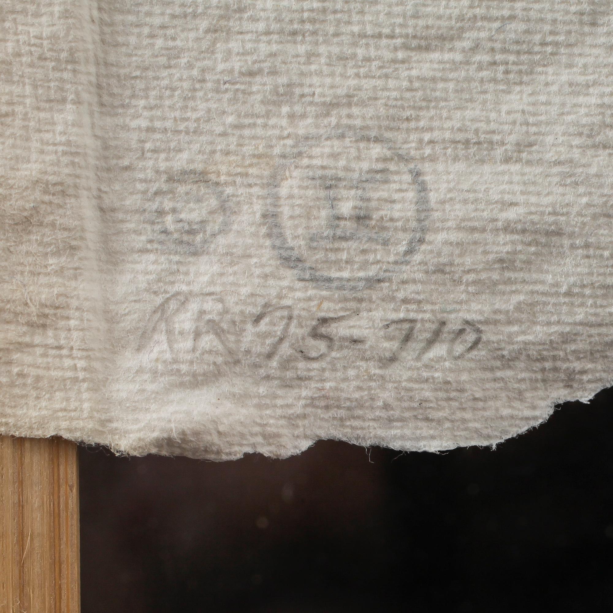 ROBERT RAUSCHENBERG, multipel. Handgjort papper, bambu och tyg, 1975, signerad med blyerts 17/28.
