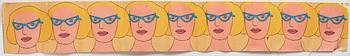 MARIE-LOUISE EKMAN, collage with offset cutouts, unsigned, probably executed in the 70's.