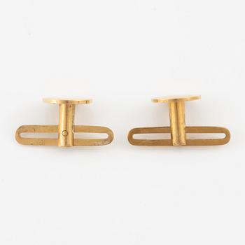 Cufflinks, six pieces, 18K gold.