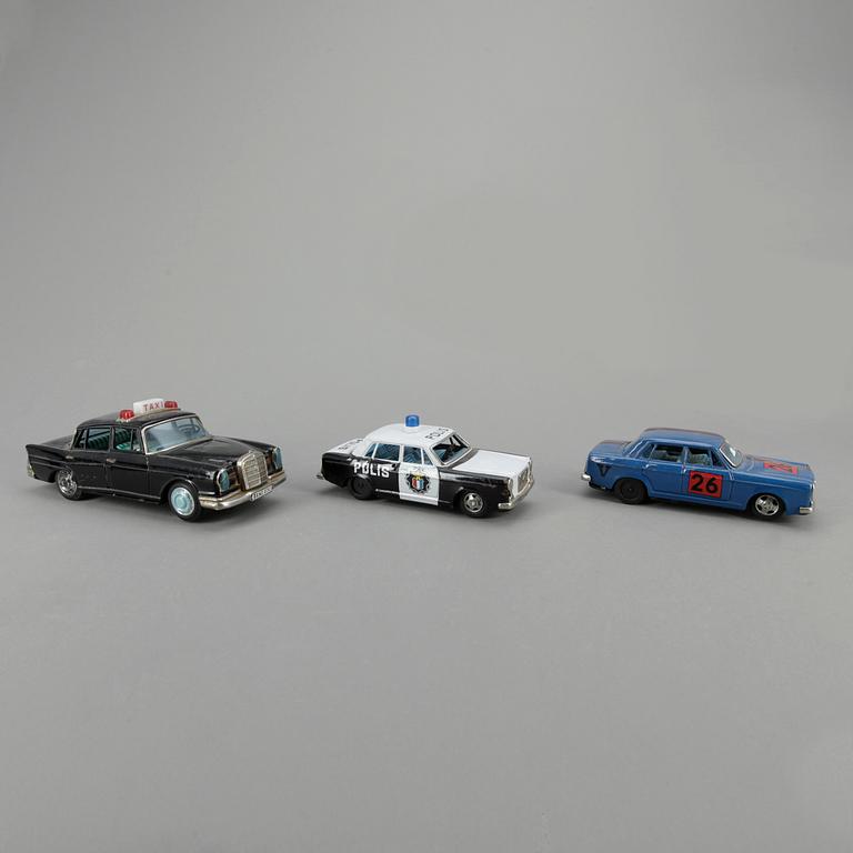 LEKSAKSBILAR, 3st, bla Bandai, Japan, 1960-tal.