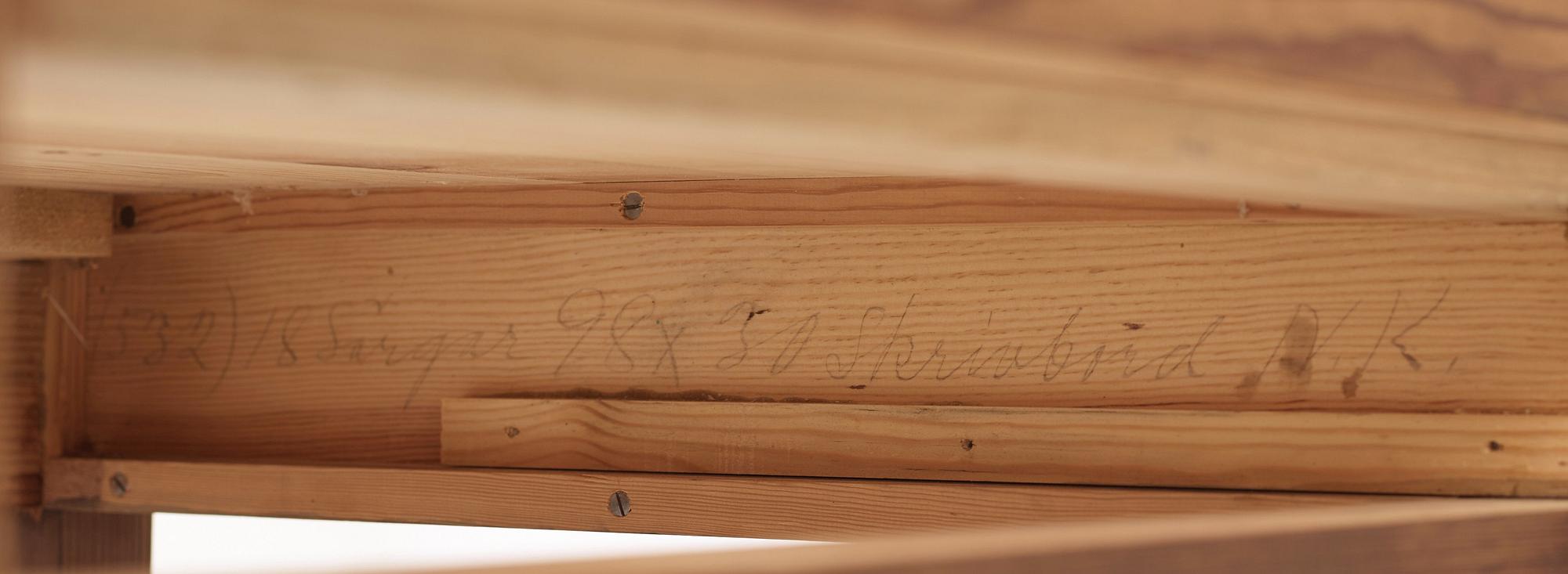 Axel Einar Hjorth, An Axel Einar Hjorth stained pine desk probably 'Sport', Nordiska Kompaniet, Sweden ca 1933.