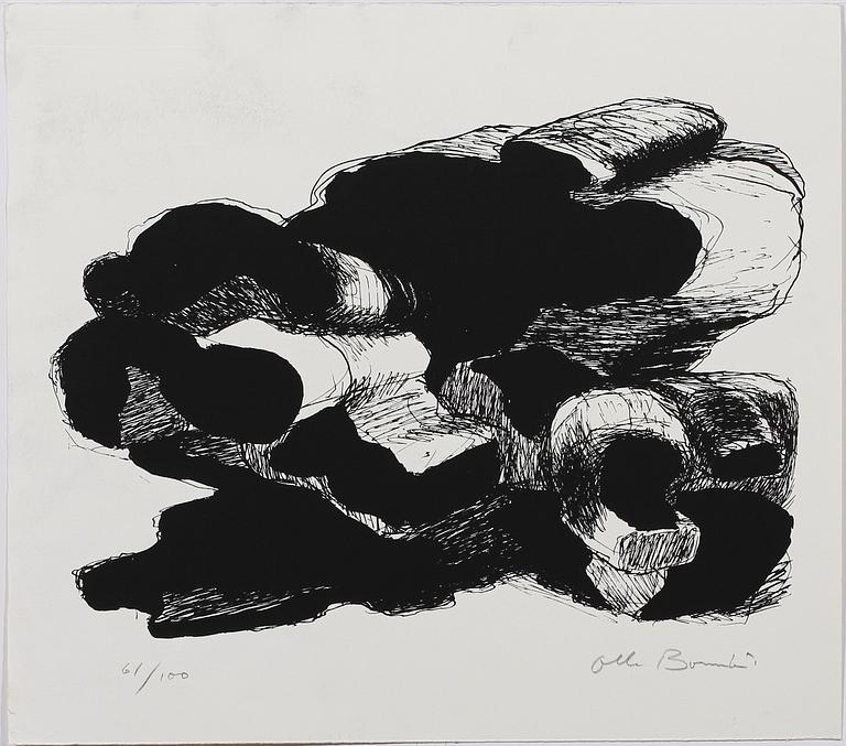 OLLE BONNIÉR, litografier, 5 st, sign och numr.