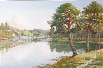 IVAR NYBERG, olja på duk, sign o dat. 1923.