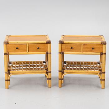 Kenneth Bergenblad, Bedside tables, a pair, “Manilla”, Dux.