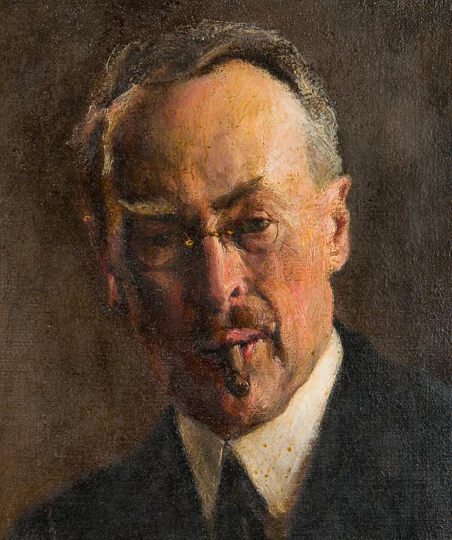 Hugo Backmansson, Self-Portrait.