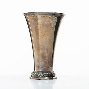 A silver beaker, c.G.Hallberg, Sweden, 1946.