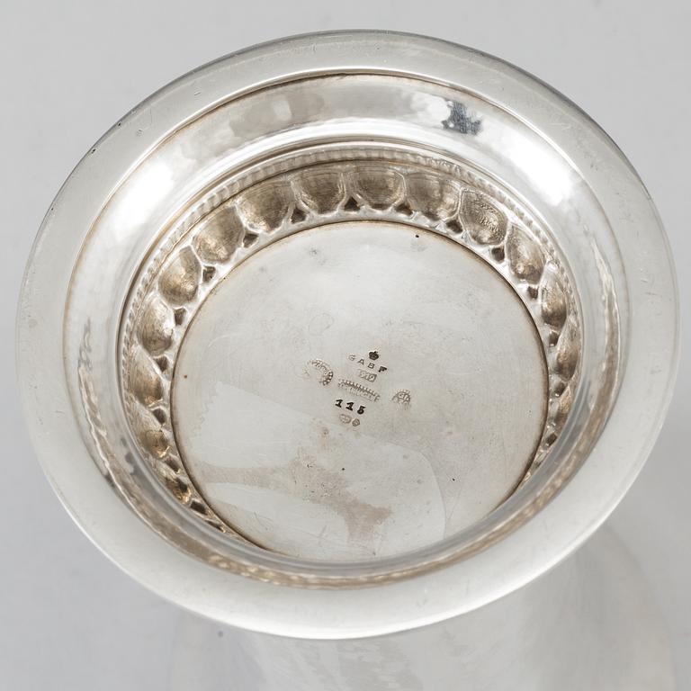 GEORG JENSEN, vas, silver. Danmark, 1919, med Svenska importstämplar.