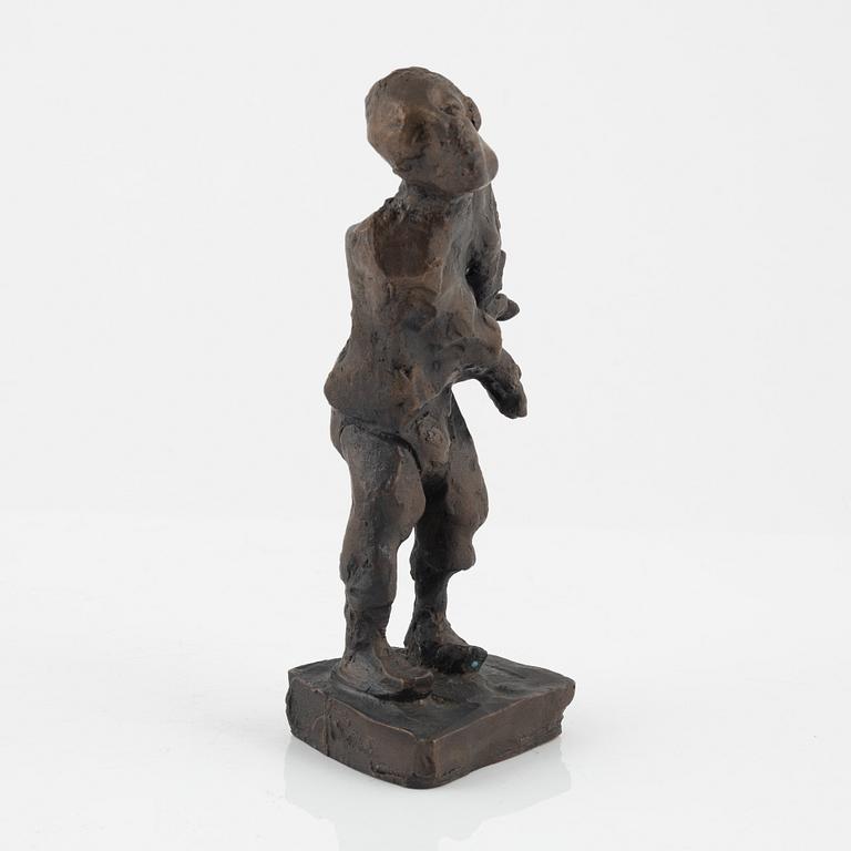 Bror Marklund, skulptur, signerad, brons, höjd 21,5 cm.