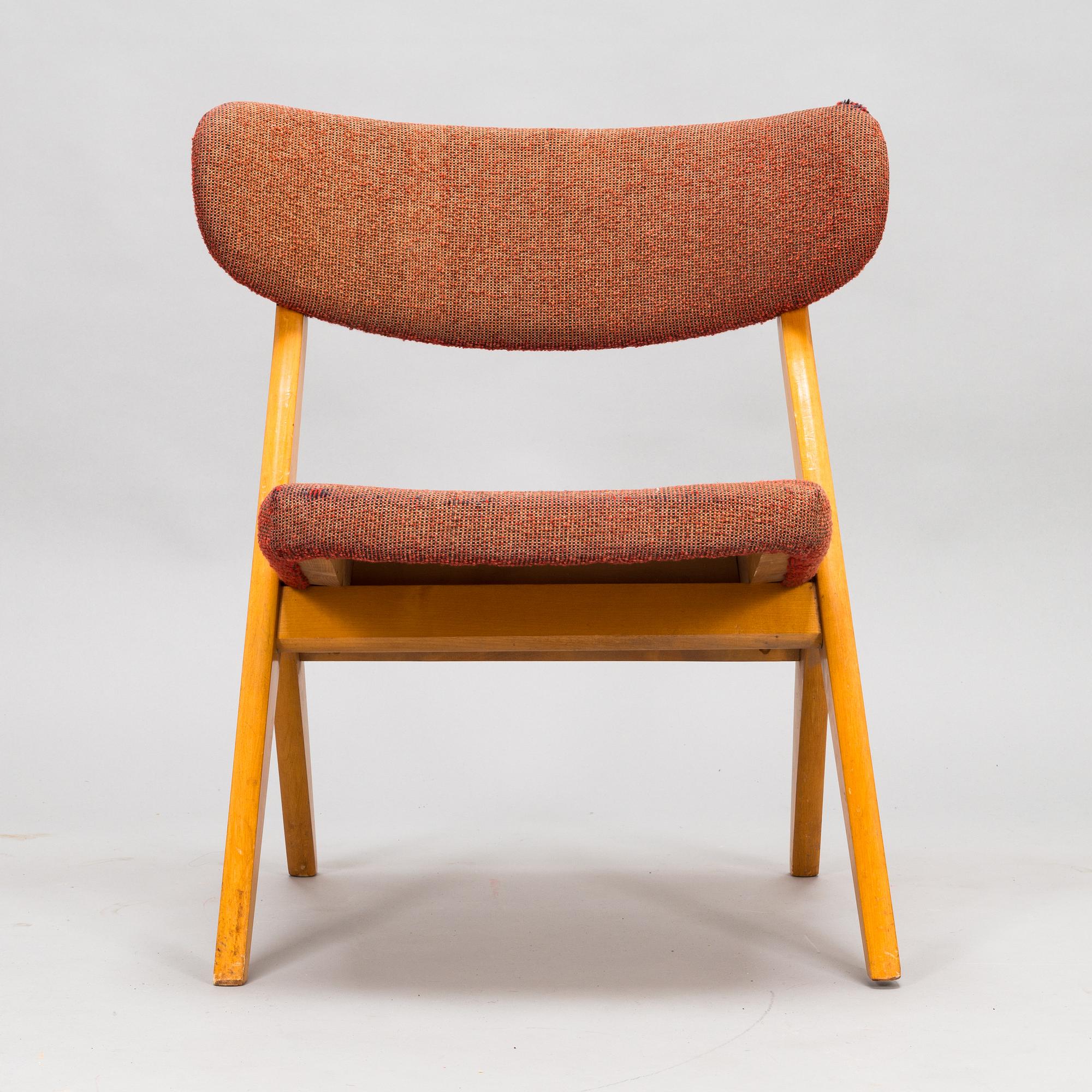 Ilmari Lappalainen, stol, "Bambino" modell 2429, Asko 1900-talets mitt.