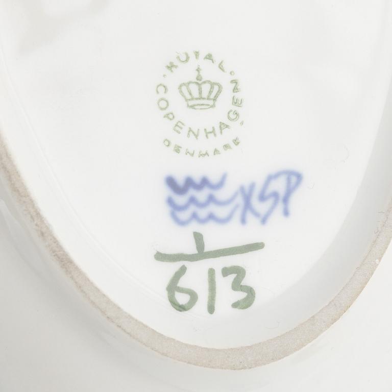 Kaffeservis, porslin, 11 delar, "Musselmalet", halvblonde, Royal Copenhagen, Danmark.