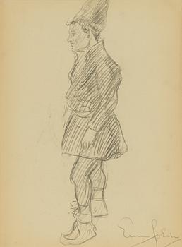 Einar Jolin, Stående same, Yngre gosse a tergo.