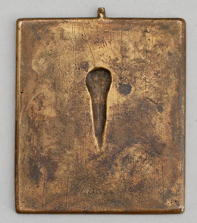 IKON, mässing och emalj, 1800-1900-tal.