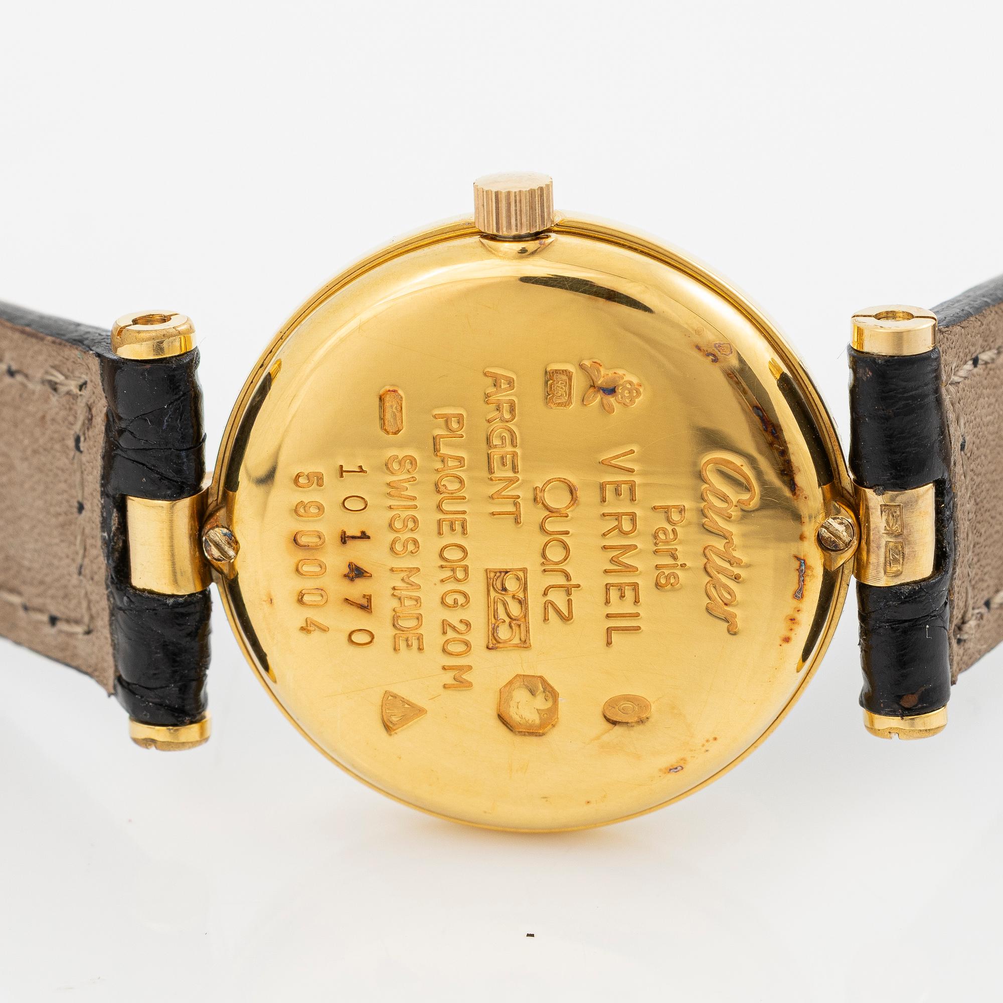 must de Cartier, VLC, “Spider Tropical Dial”, wristwatch, 24 mm.