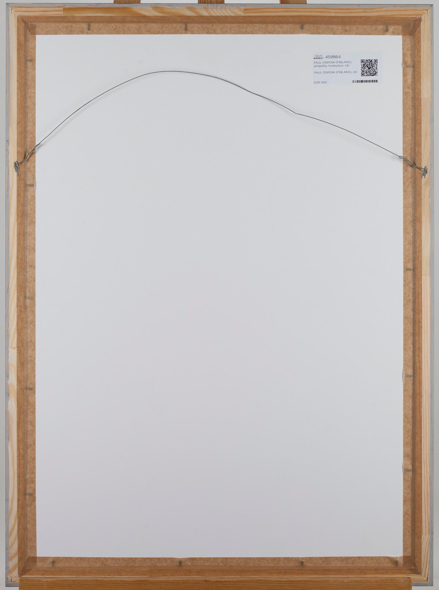 PAUL OSIPOW, serigrafi, signerad och daterad -89, numrerad 26/100.