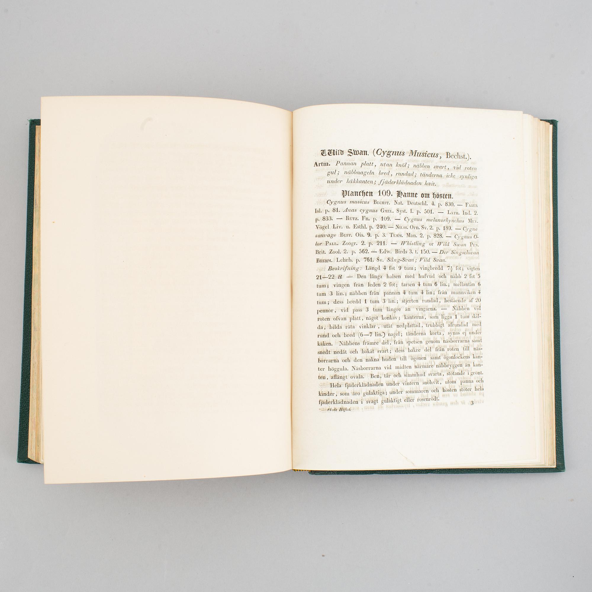 Med 200 litograferade zoologiska planscher, 1832-40, (2 vol).