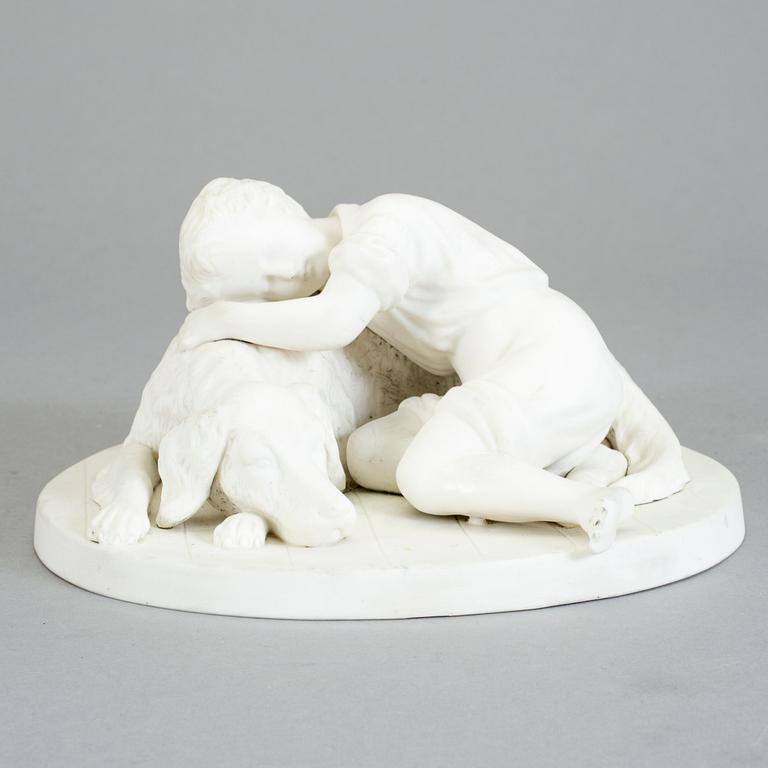 FIGURIN, parian. Gustavsberg, Adele Rudenschiöld. Omkring 1900-talets första kvartal.