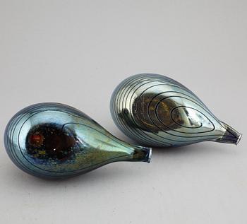 OIVA TOIKKA, six glass birds, Nuutajärvi Notsjö, Finland.