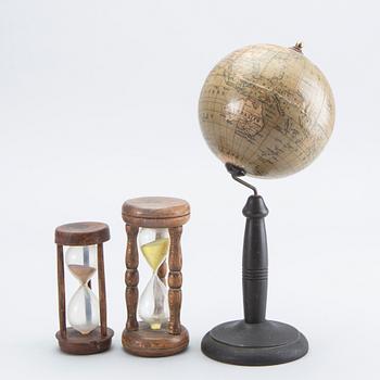 Hourglass, 2 pcs, 1800s, globe, 1910.