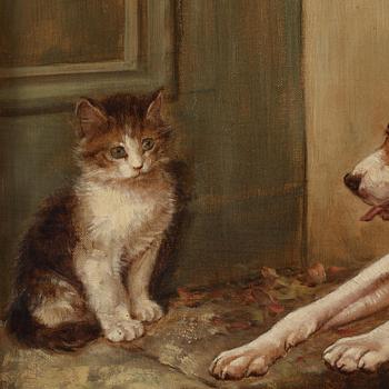 The terrier and the cat.