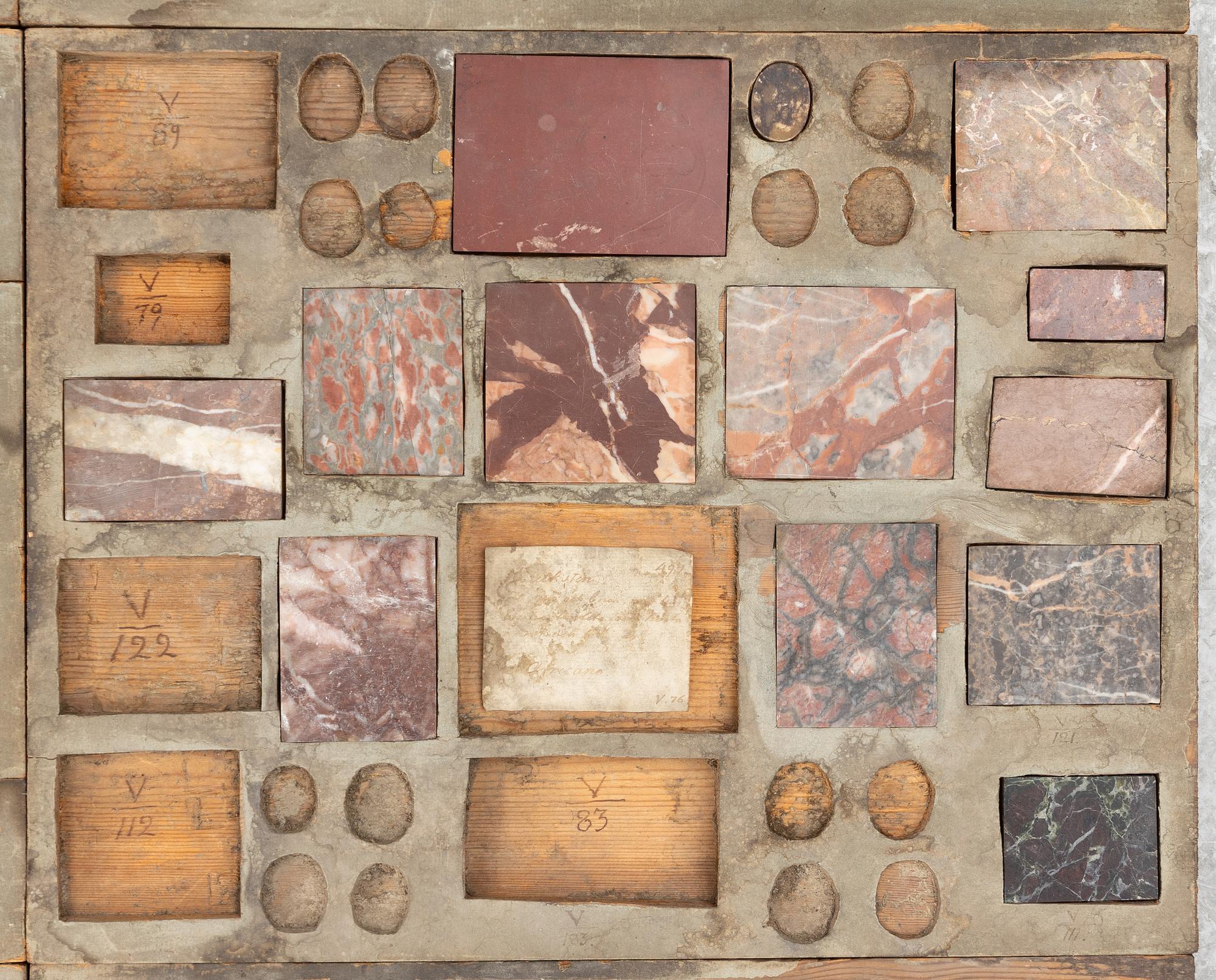 Stensamling, ca 263 delar, omkring år 1800.