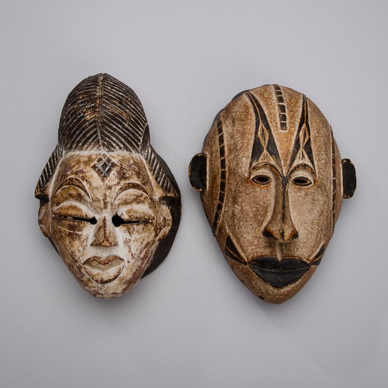 MASKER, 2 st, Afrika 1900-talets slut.