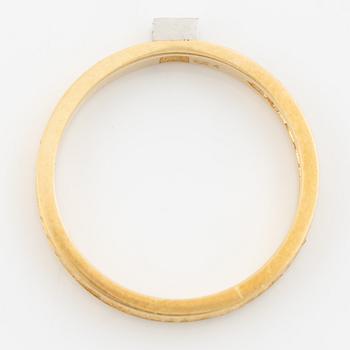 Lapponia, ring, 18K gold set with a round brilliant-cut diamond, Finland 1977.