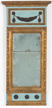 Spegel, sengustaviansk, omkring år 1800.