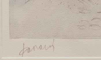 ALEXANDRE FASSIANOS, etsning, signerad och numrerad 16/50.