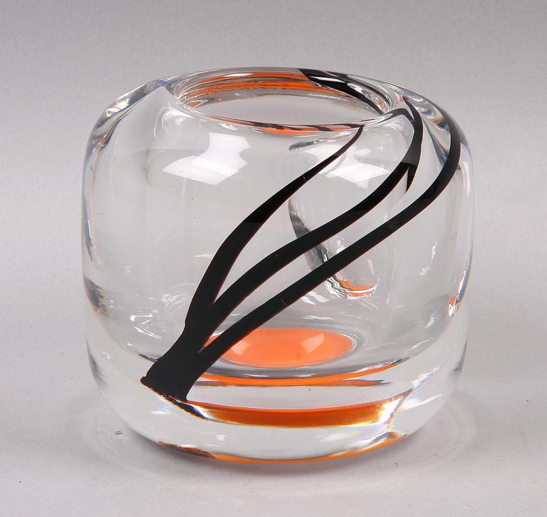 VAS, glas, Orrefors, Olle Alberius, sign.