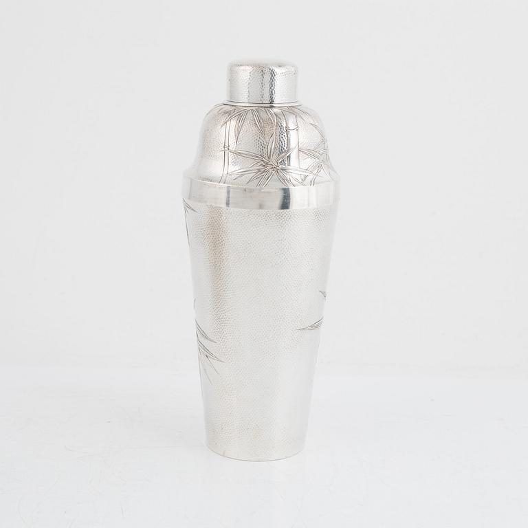A ten-piece silver cocktail set, Yamato Bros & Co, Kobe, Japan, first half of the 20th century.