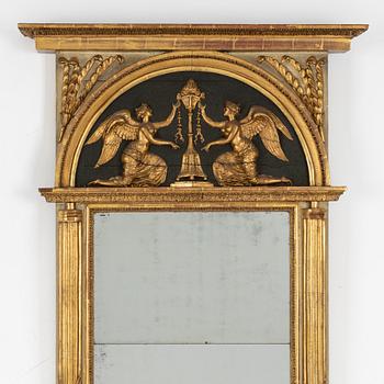 Mirror, late Gustavian, circa 1800.
