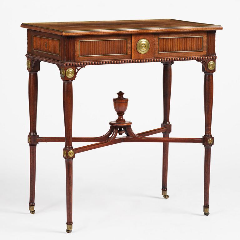 Bord, av Gottlieb Iwersson (mästare i Stockholm 1778-1813), signerat och daterat 1794, Sengustavianskt.