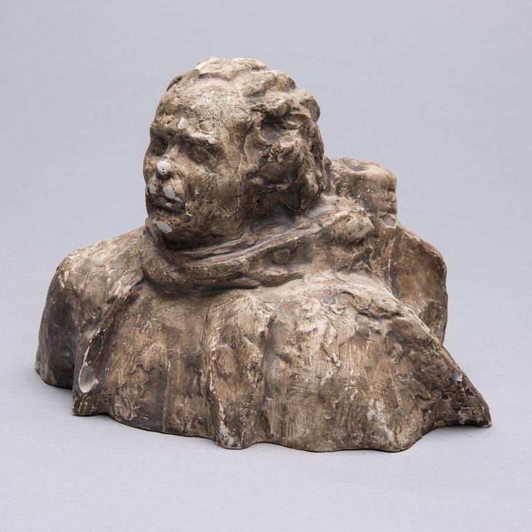 LAURI LEPPÄNEN, sculpture, plaster, signed.