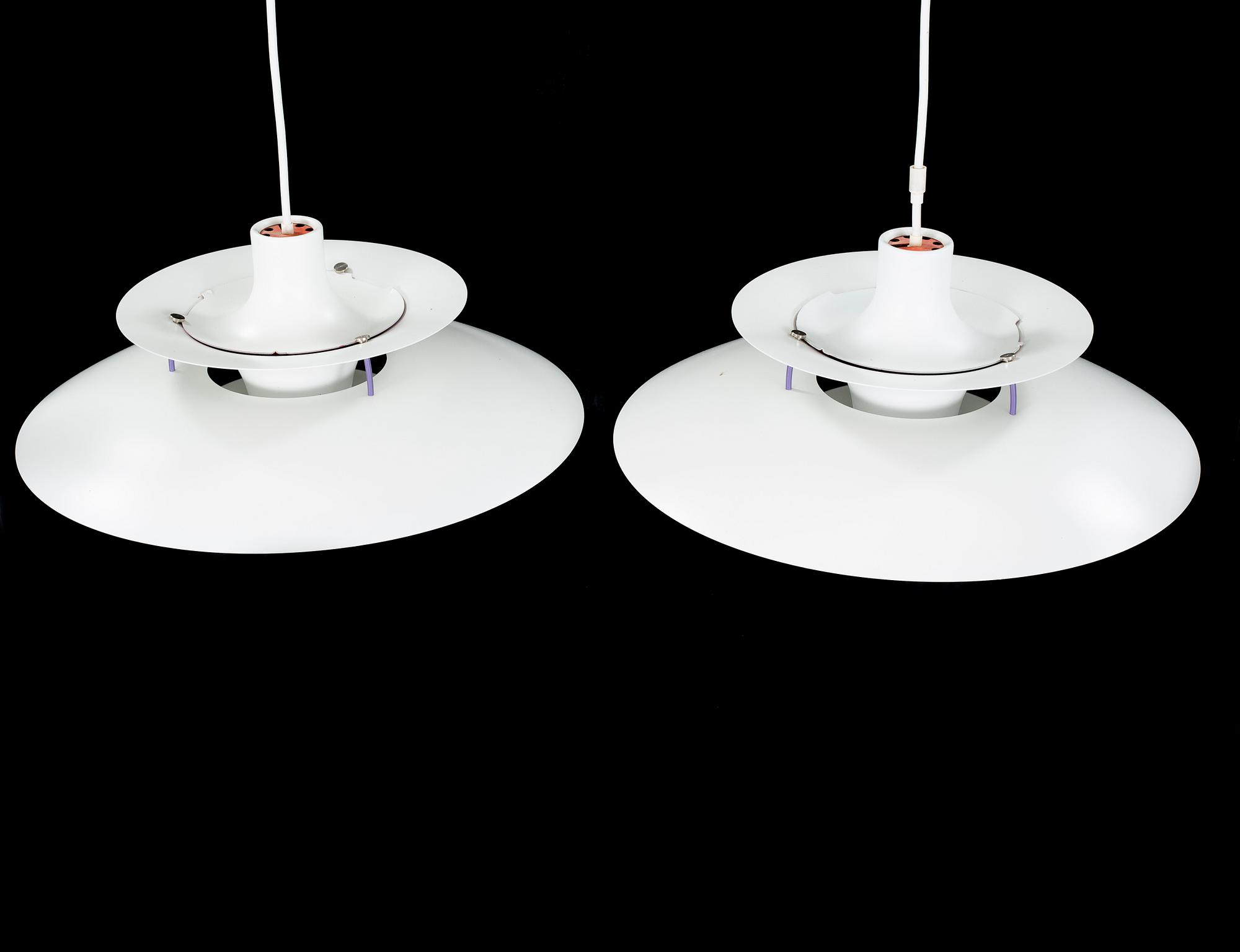 POUL HENNINGSEN, taklampor, ett par, "PH-5", Louis Poulsen, sent 1900-tal.