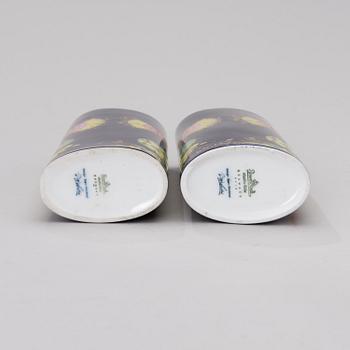 BJÖRN WIINBLAD, KAKSI MALJAKKOA, posliinia, "1001 Nacht", Rosenthal studio-linie, 1980-luku.