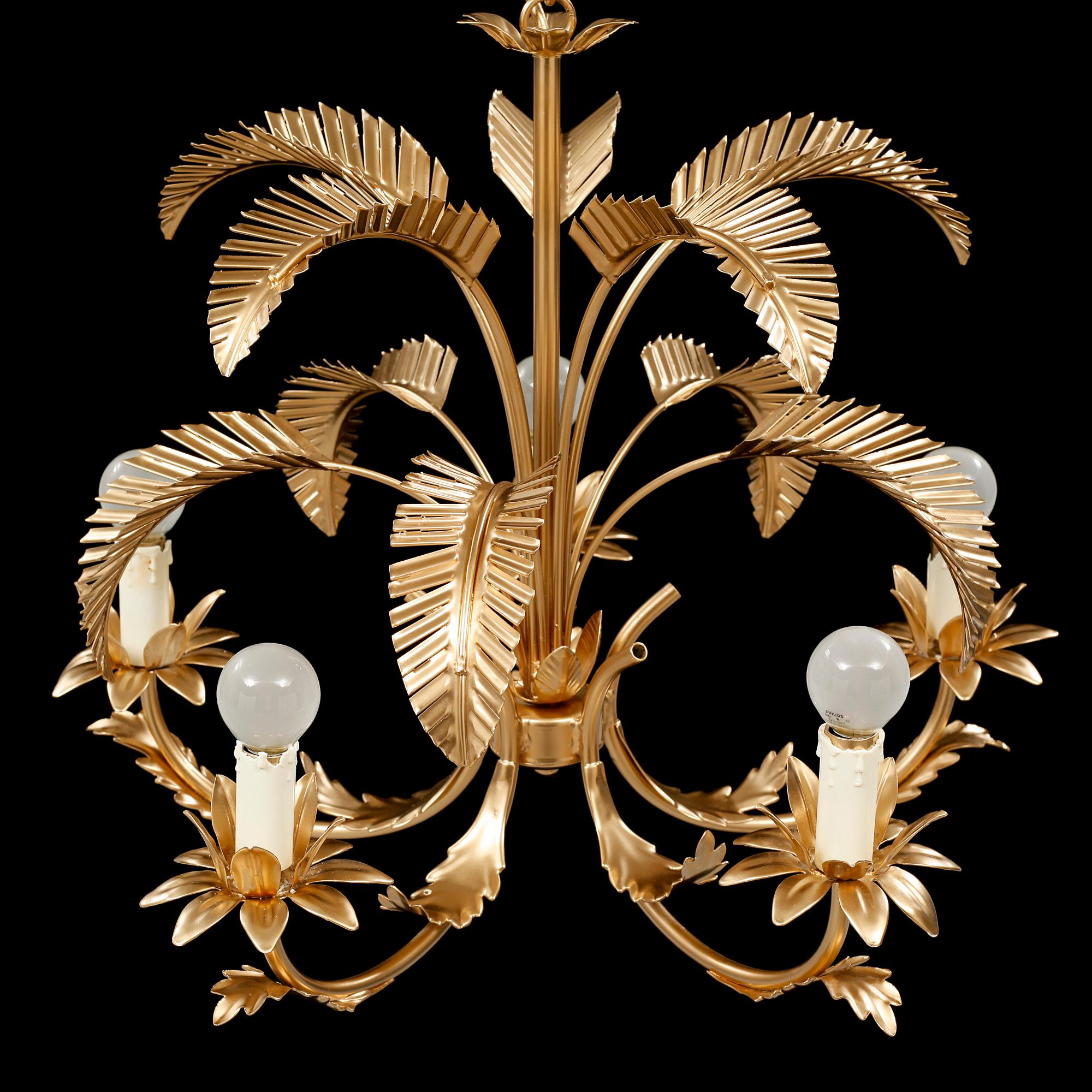 A ceiling lamp, second half of the 20th century, hight ca 60 cm.