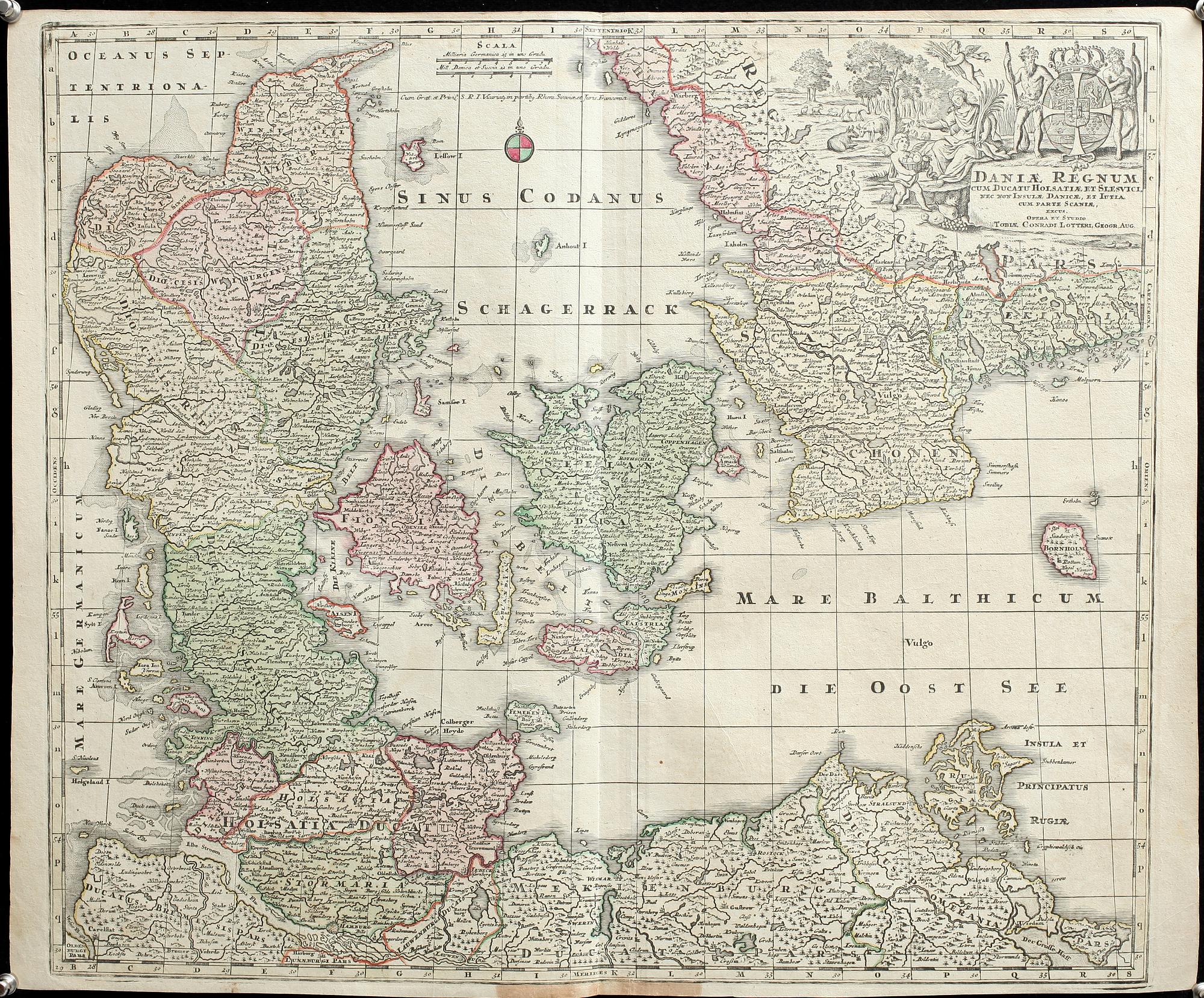 KARTA, Tobias Conrad Lotter, ca 1770.