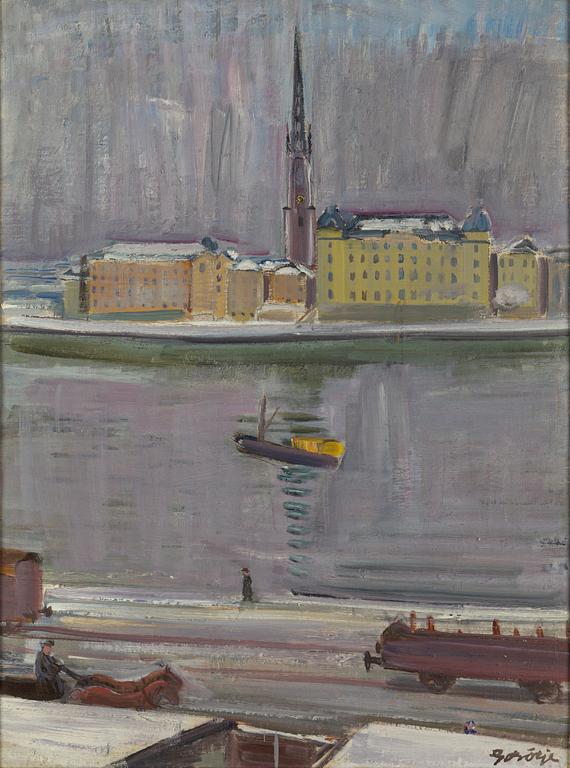 Gideon Börje, oil on canvas, signed.