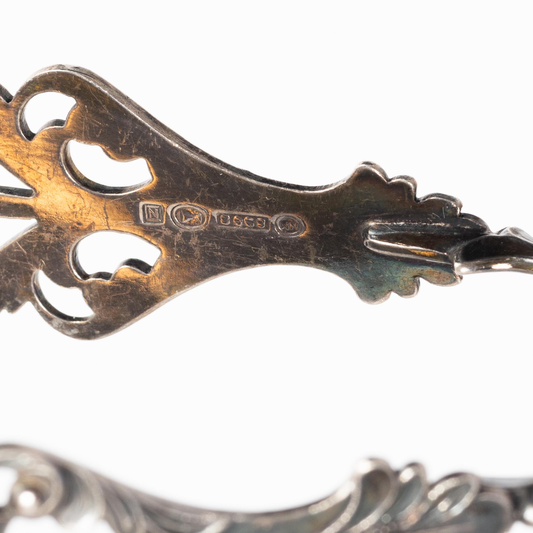 Serveringsbestick, 10 st, silver, bl a Otto Larsson, Landskrona 1920.