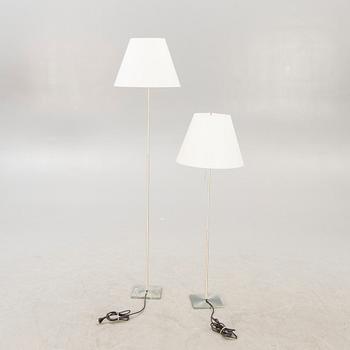 PA aolo Rizzatto set of two Constanza floor lamps Luceplan Italy.